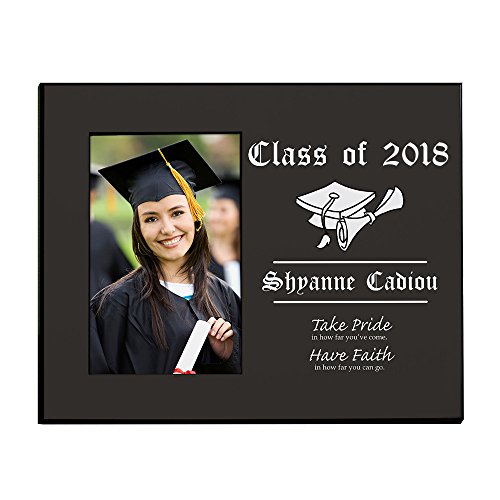 GiftsForYouNow Personalized Graduation Printed Photo Frame, Measures 8" x 10" and Holds a 3.5" x 5" or 4" x 6" Photo