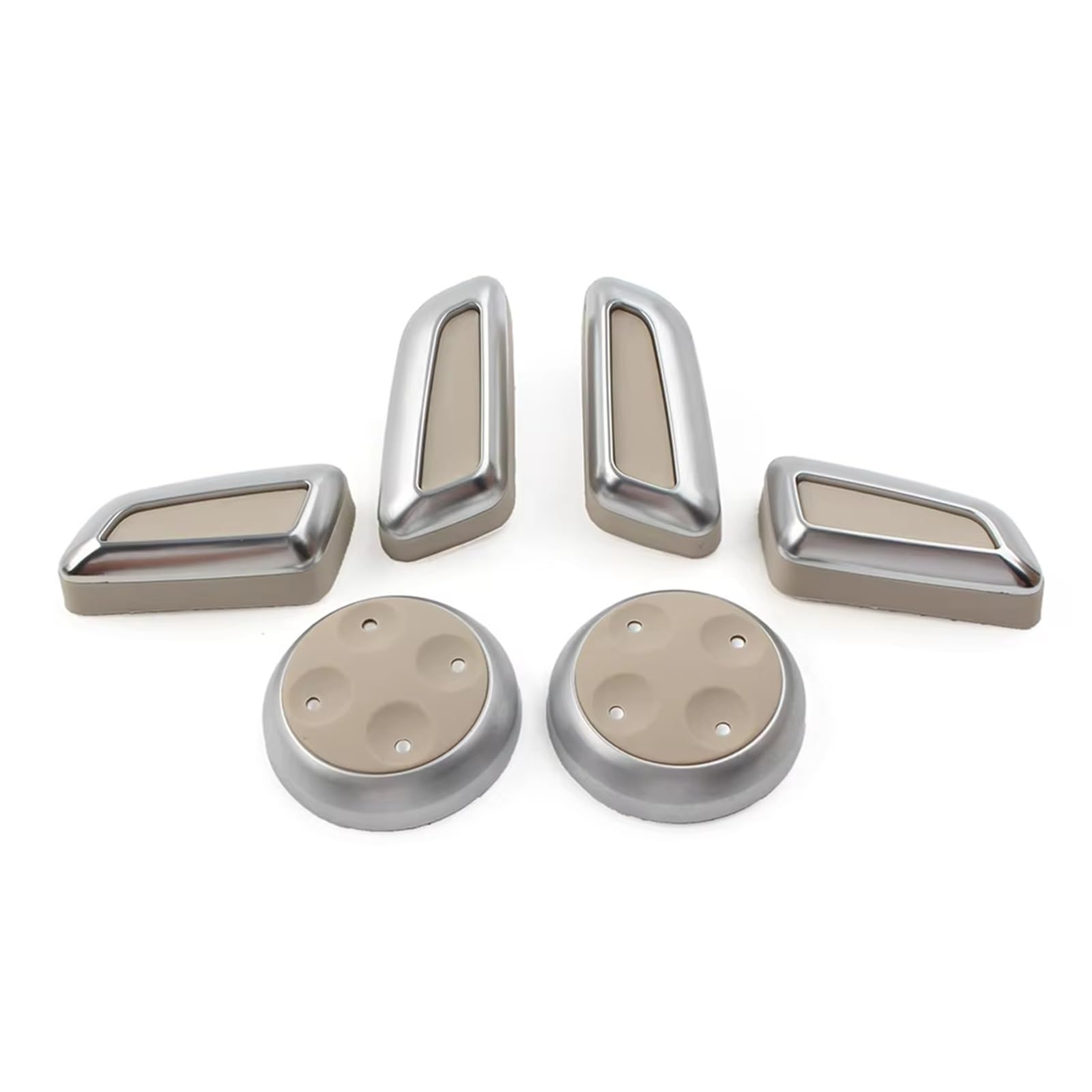 Cache bouton siege auto Audi A3 A4 A5 A6 A7 Q3 Q5 gris x6