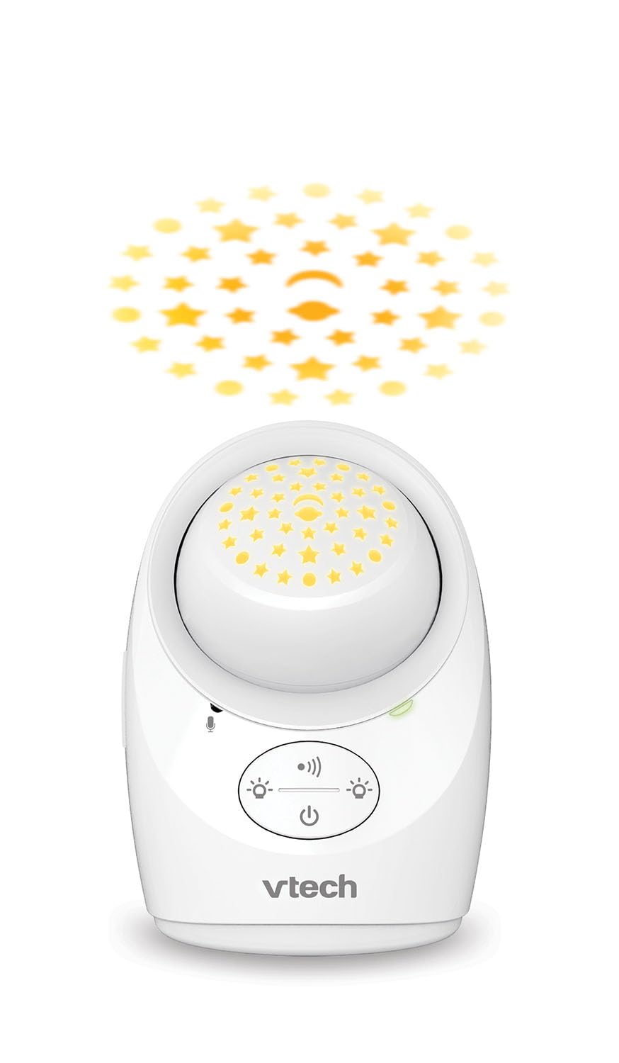 Vtech DM1212 Digitales Audio-Babyphon – DECT-Technologie, Gegensprechfunktion, Geräuschpegelanzeige, Temperatursensor, Sternenhimmel-Nachtlicht u. v. m. – Mit Eltern- und Babyeinheit