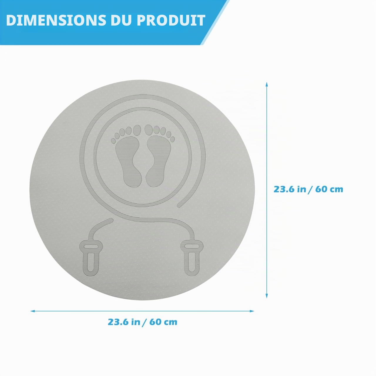 Kisangel Tapis de saut oscillant en mousse - Tapis de sol de garage ABS intérieur confortable - Corde d'exercice pour l'entraînement à la maison - Tapis rembourré - Pour femme - Vert