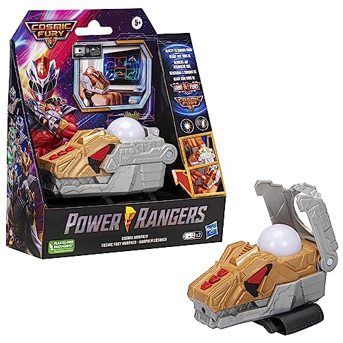 Power Rangers Cosmic Fury Cosmic Morpher, Scan sonore électronique, Sons et lumières, Jouet de déguisement pour Enfants