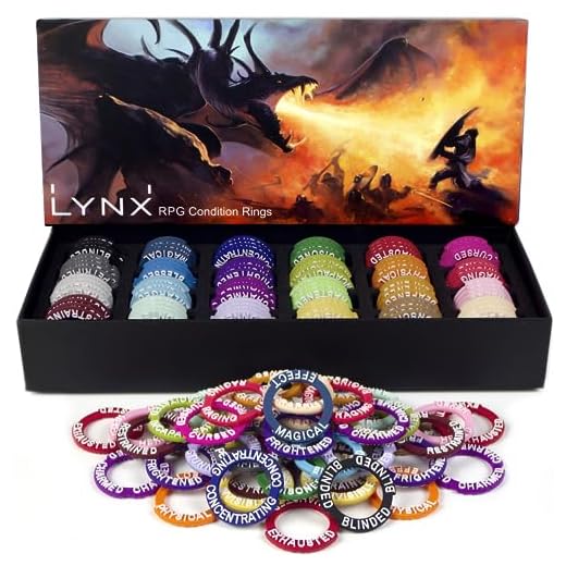 DND Miniatures Condition Markers - 96 Rings to Track 24 Different Status & Spell Effects for RPG/DND Minis Like Dungeons and Dragons 5th Edition & Pathfinder Perfect DnD Gifts & D&D Accessories Tokens