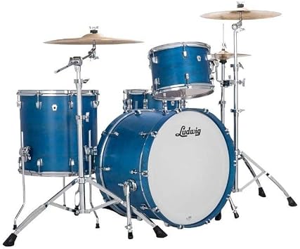 Ludwig Neusonic Fab 22" 3 Piece Shell Pack, Satin Royal Blue LN34233TXPB
