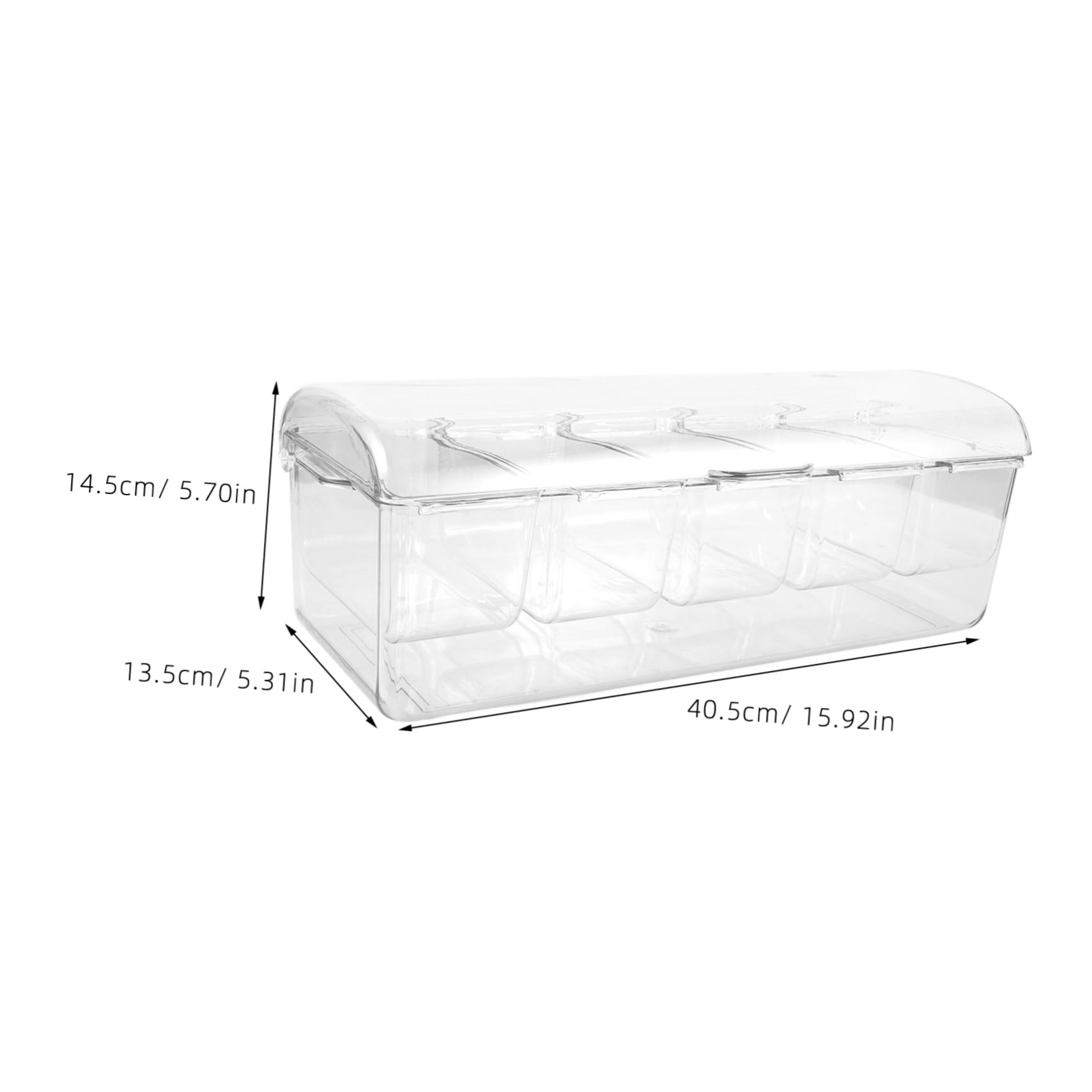 NOLITOY Boîte de Rangement Salade Portable à 5 Compartiments en Plastique