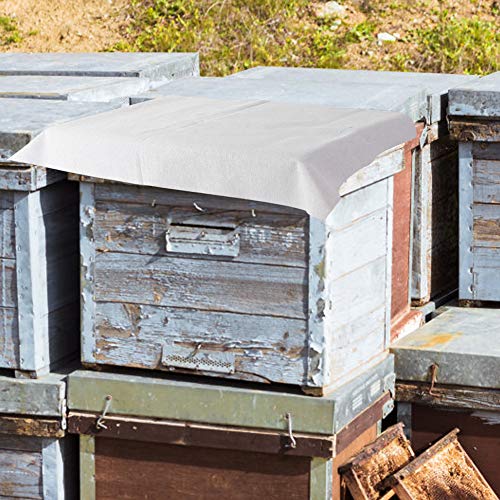 10 Stück Baumwoll-Bienenstock-Abdeckung, Bienenstock-Isolierungs-Abdecktuch, Imker-Imkerei-Ausrüstung, Werkzeug, Weiß
