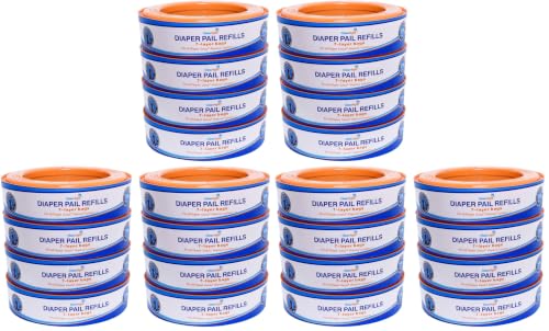 Image of ChoiceRefill Compatible with Diaper Genie Pails, 24-Pack, 2600 count