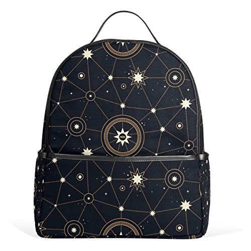 U LIFE Stars Astrology Constellation Zodiac Shoulder School Bag Daypack Backpack