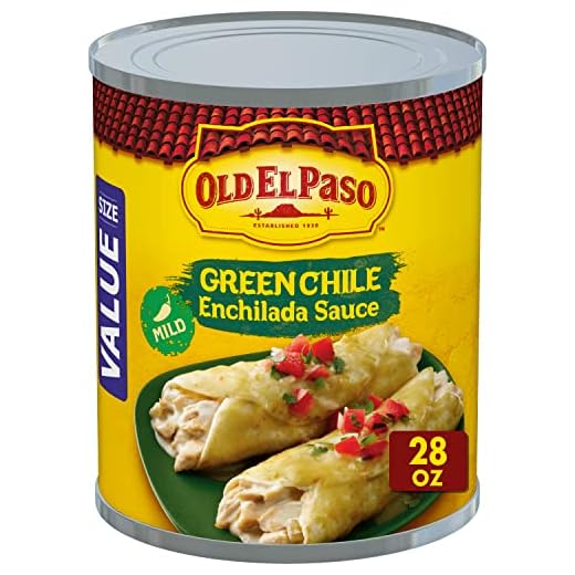Old El Paso Mild Green Chile Enchilada Sauce, 28 oz (Pack of 6)
