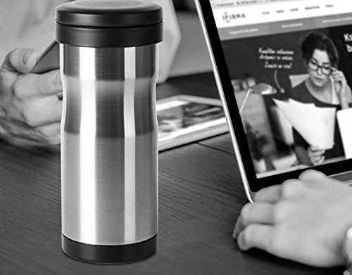 Tazas de té con té Filtro Oficina de Negocios Hombres y Mujeres Acero Inoxidable Aislamiento Taza de café