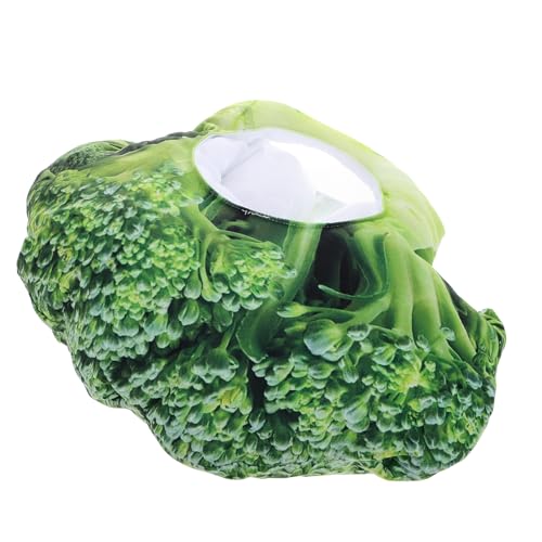YARNOW Chapeau en Peluche Brocoli Ajustable pour Adulte et Garçon et Filles Couvre-Chef de Déguisement en Peluche Verte Accessoire Cosplay et Fête Halloween Accessoire Photo Amusant