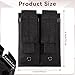Tactical Double Pistol Mag Pouch, 9mm Open-Top Pistol Magazine Holster for Tactical Belt, Nylon Magazine Pouch for Glock, Sig, 1911