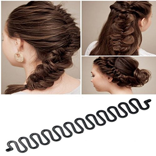DT 5PCS Premium Women French Hair Styling Clip Hair Braider Twist Braid Tool Hair Accessories French Braider