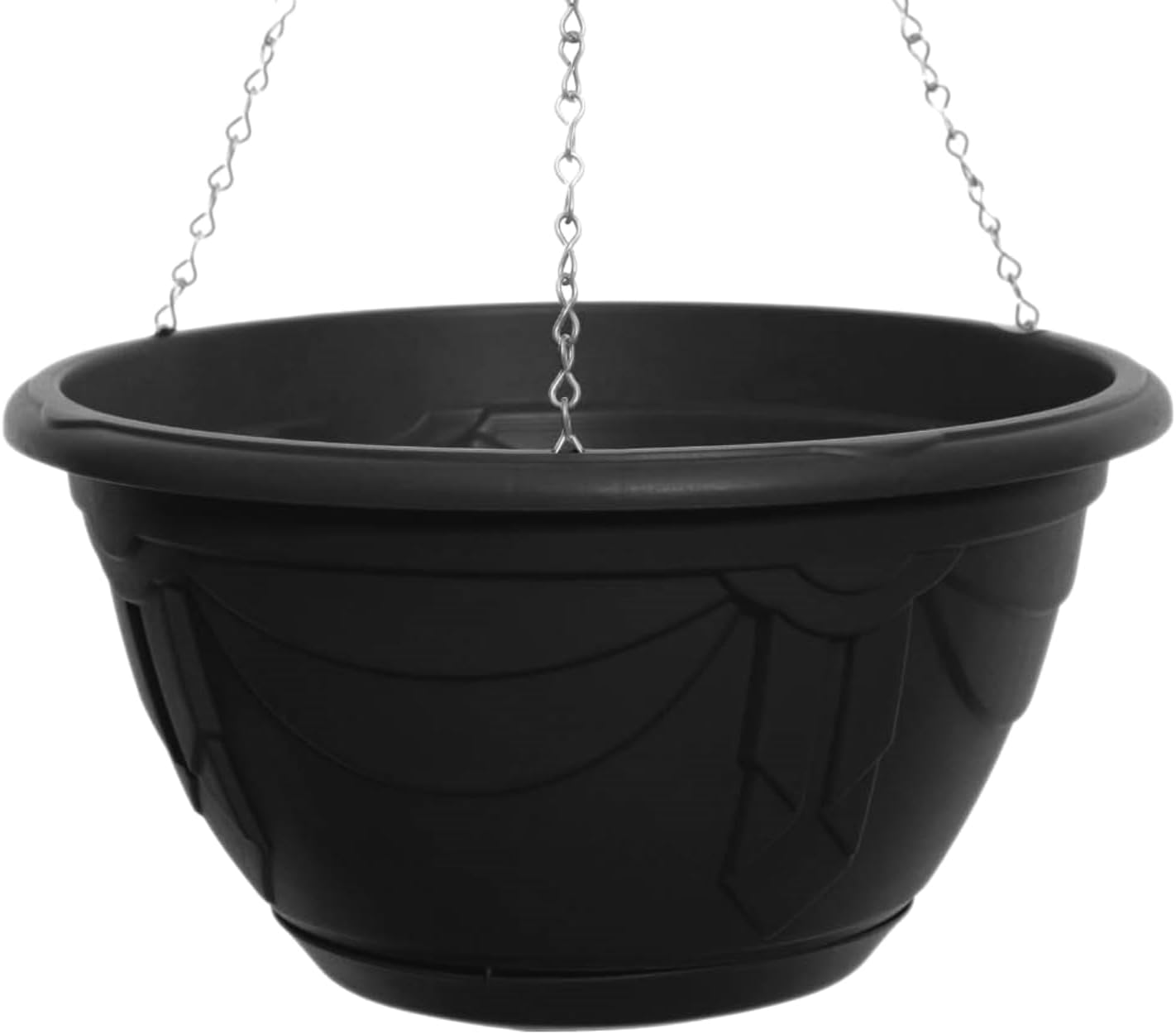 Whitefurze G020745 32cm Venetian Hanging Basket - Black