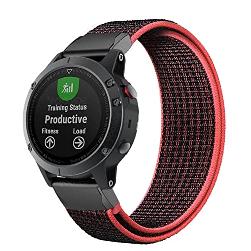 Bracelet de rechange nylon anti irritation pour montre Garmin Fenix 6X 7X
