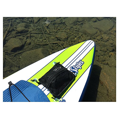Paddle Board Accessories - SUP Cooler Bag Mesh Top in One, Plus a Bonus 2L Waterproof Dry Bag (Black, 1 Pack)