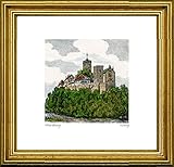 Rahmung im Rahmen Gold der Rahmengröße ca. 9,0 x 9,0 cm