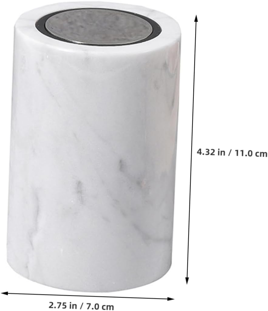 Marble Toothpick Holder and Swab Box Stylish Storage Container for Home Decor Elegant Design for Bathroom Kitchen and Office for Parties and Events
