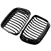 DEKEWEI E46 Grill, Black Kidney Grille Compatible with BMW 1998-2001 E46 4-Door Pre-Facelift 316i 318i 320i 323i 325i 328i 330i Single Slat Gloss Black Grill