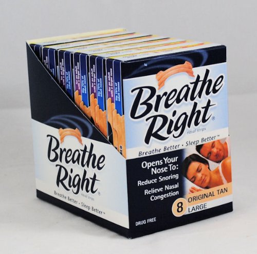 8 Count Large Tan Nasal Strips