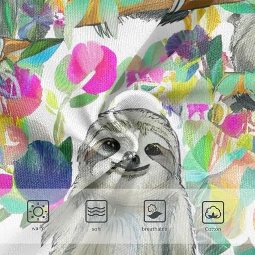 Cute Sloths Flowers Toddler Girls Underwear 2t Cotton Panties Little Girl Print Kids Briefs Undies3