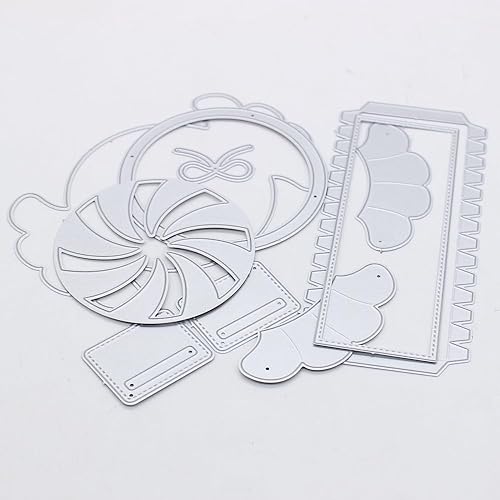 Miniatura 2 de KSCRAFT Caja de coctelera de caramelo de menta, plantillas de troqueles de corte de metal, plantillas para álbumes de recortes, decoración en