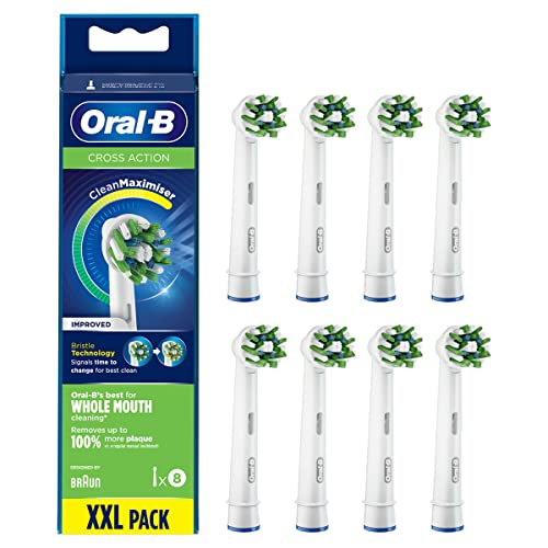 Oral-B CrossAction Brossettes de Rechange pour Brosse à Dents Électrique x8