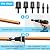 GQFOWE 6Pcs HVAC Repairing Set, Boring Drill Bits, Air Conditioner Copper Tube Expander Swaging Tool Manual Copper Pipe Swage, Soft Copper tubing 1/4'', 3/8'',1/2'',5/8'',3/4'',7/8'' Bits Set