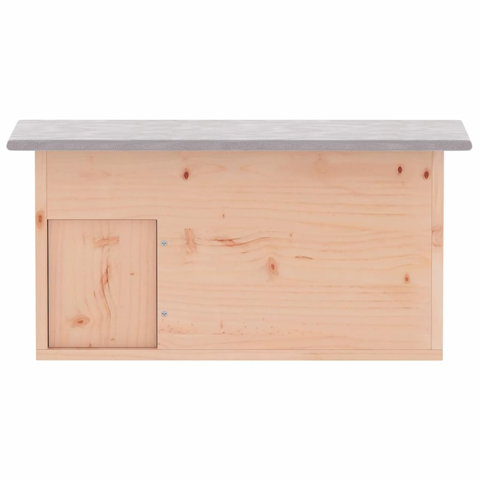 Gecheer Casetta per Ricci, rifugio in Legno con Ingresso a Labirinto e Tetto Impermeabile, 45x33x22 cm, Abete Cinese, mangiatoia e Tana per ibernazione for Animali Selvatici