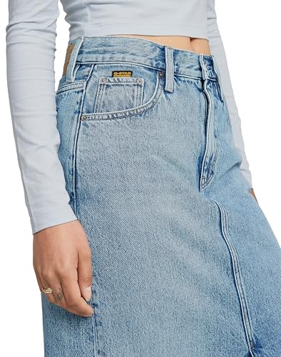Miniatura 6 de G-Star Para Mujer Falda Viktoria Long, Azul Faded Blue Torrent D24385-D788-H089 , 28