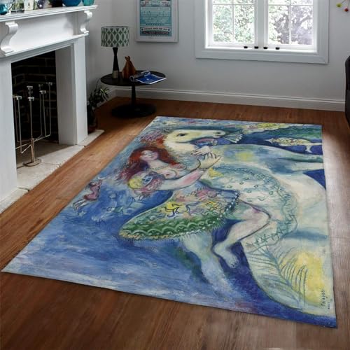 Tapis Marc Chagall Danseuse au Cirque moderne et élégant