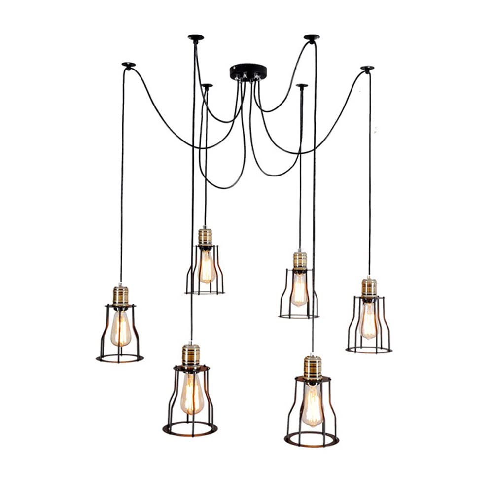 Luminaire de plafond pour salon suspensions rétro design araignée