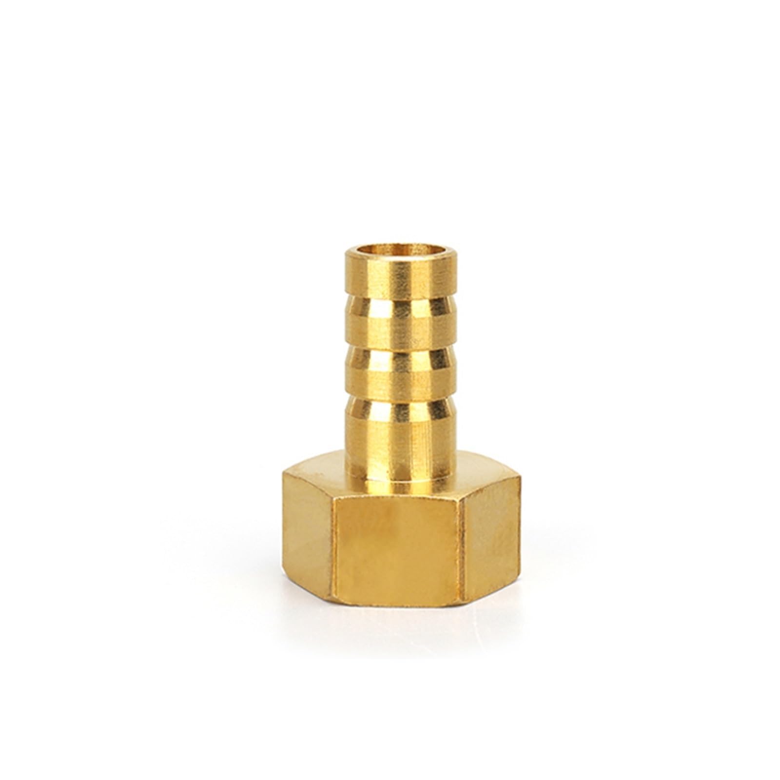Schlauchanschluss 6 8 10 12 14 mm, Schlauchtüllenanschluss, Gewinde 1/8 1/4 3/8 1/2 BS*P-Gewinde, Messing-Wasserrohrverschraubungen(10pcs-BTPCF,12MM,1/2")