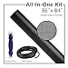 Saint-Gobain ADFORS Small Insect Screen Repair Kit for Window & Door, 36 inches x 84 inches, DIY Window & Door, For Screen Repair, Protects from Small Insect, Comes with Spline Tool & Spline