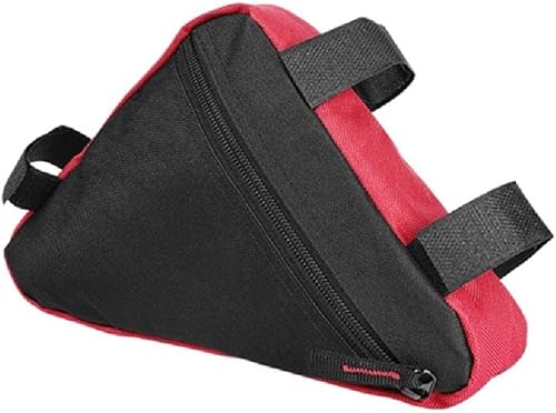 Bolsa triangular para bicicleta, bolsa impermeable para manillar delantero, bolsa de sillín con correa, bolsa de ciclismo, bolsa de tubo de