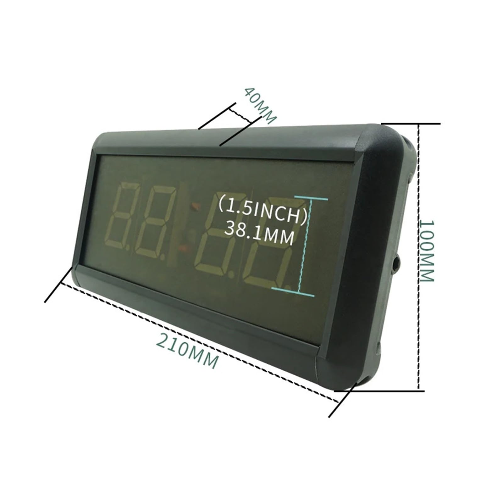 El botón del cronómetro con pantalla LED múltiple controla el temporizador, la cuenta regresiva del entrenamiento de competencia y el contador Pantalla brillante(1 Button)