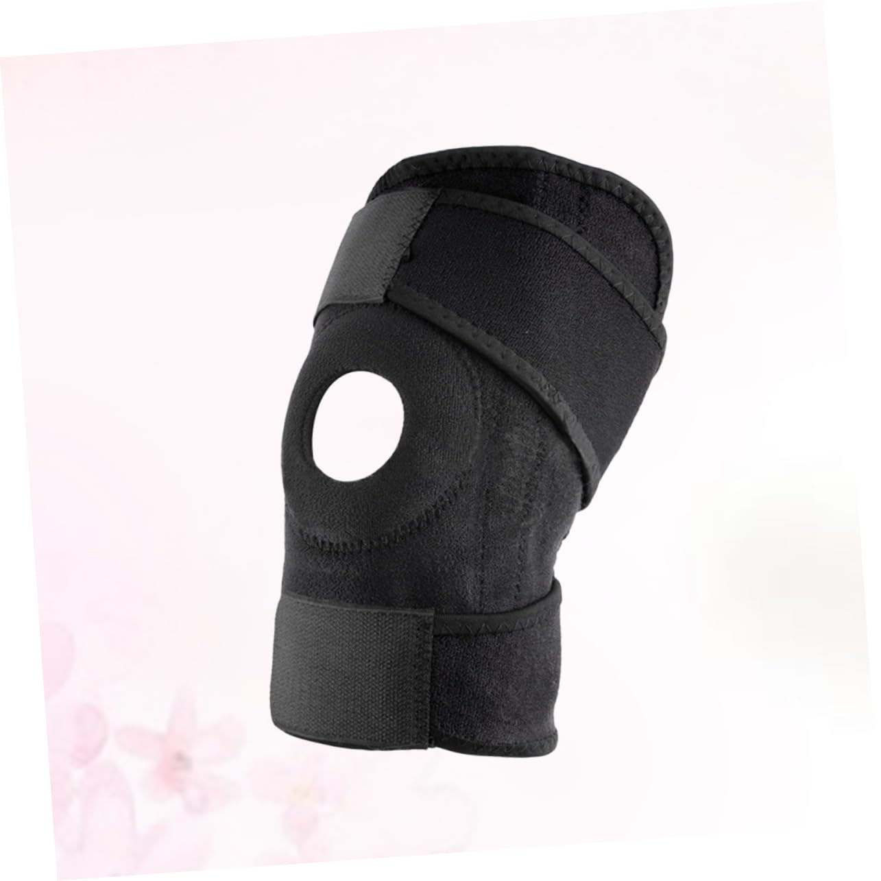 FOYTOKI 1pc Adjustable Sports Kneecap Protector Breathable Elastic Knee Cover for Climbing Running and Outdoor Activities Support Brace for Enhanced Comfort and