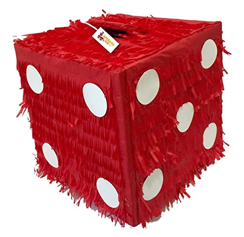 Dice Pinata Red Color Casino Theme Party Supplies Las Vegas Themed Party Poker Party Decorations Poker Birthday