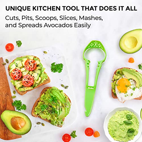 Mueller Avocado Slicer And Pitter, 3-In-1, Fruit Cutter, Peeler, Masher, Safe And Easy To Use Kitchen Tool, Dishwasher Safe #TOP1