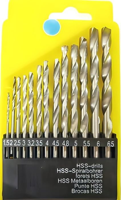 13-Piece HSS Drill Bit Set, 1.5-6.5 mm Sizes for Wood, Steel, Plastic, Wall (B0DFTQZRXW) Amazon Price History, Amazon Price Tracker