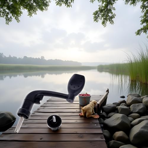 1Pc Fishing Spinning Reel Handle Grip Replacement, Fishing Reel Handle Plastic Fishing Reel Power Handle Crank Arm Spinning Reel Folding Rotary Knob Repair Parts Black Fishing Reels and Accessories