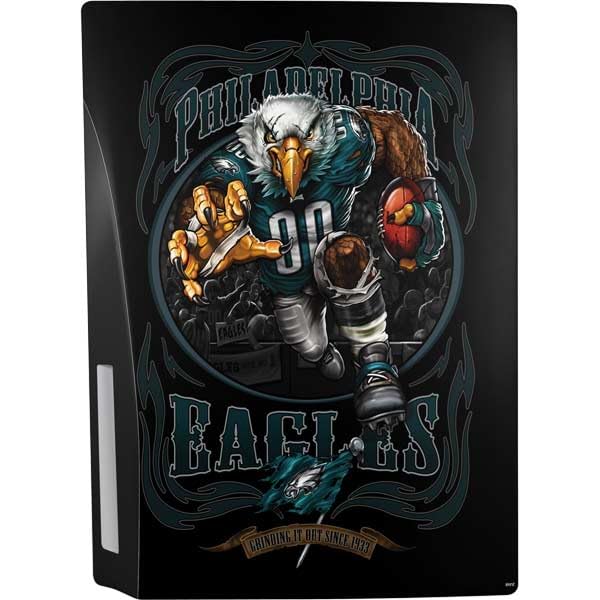 Skinit Decal Gaming Skin Compatible with PS5 Bundle - Officially Licensed Liquid Blue NFL Philadelphia Eagles Running Back Design