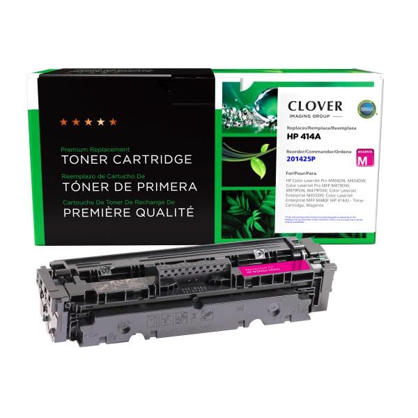 Clover Remanufactured Toner Cartridge Replacement for HP 414A (W2023A) | Magenta
