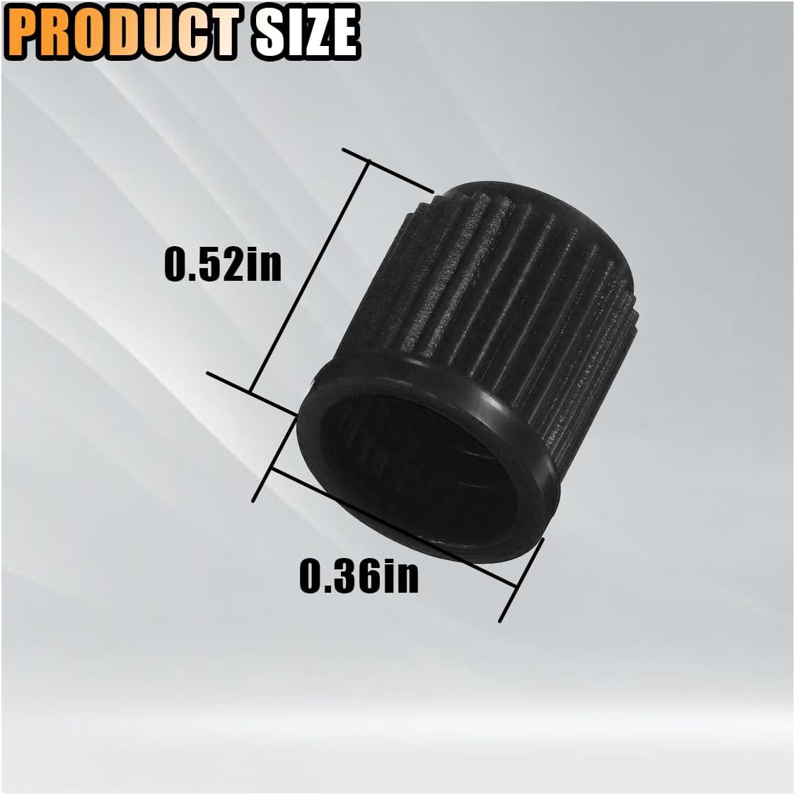 KITUREK 20PCS Tire Valve Stem Caps, Anti-Corrosion Universal for Car, Black | Tire Valve Dust Caps Air Caps Cover with O-Rubber Seal, Corrosion Resistant Stem Cover for Trucks Motorcycles Bicycles SUVs