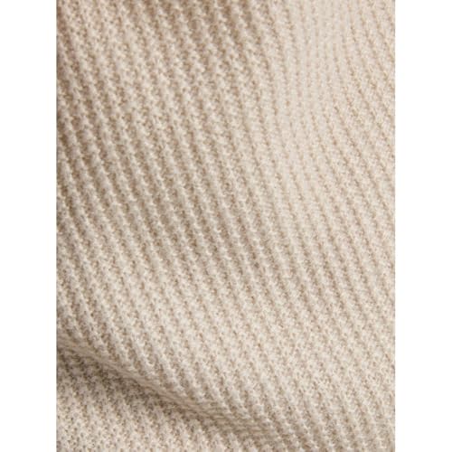 Jack & Jones Mens Roy Knit Roll Neck, Moonbeam, M