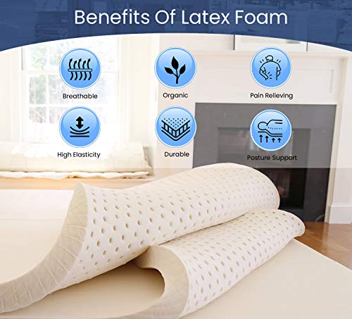 Image of Comforto 8 Inch Dreamer Plus | Organic Latex Mattress with Memory Foam and Pocket Springs | Medium Firm Feel (75x60x8 Inches, Queen Size)
