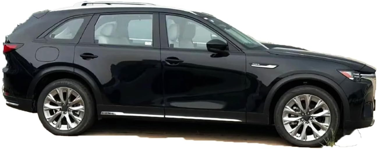 Body Side Door Molding Cover,Exterior Accessory Car Door Protector Trim Fit for Mazda CX-70 CX-90 and CX70 CX90 Hybrid 2024 2025 2026（Stainless Steel，Glossy Chrome