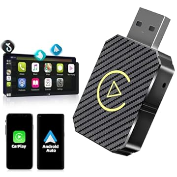 Adaptador CarPlay sem fio 2025 para Android, converte adaptador CarPlay com fio em sem fio