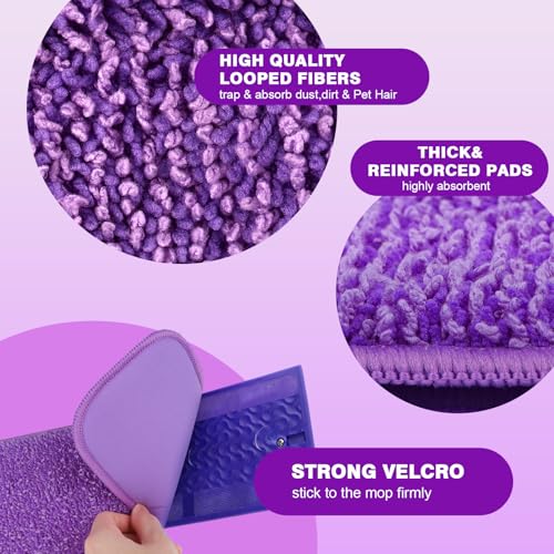image for HOMEXCEL Reusable Microfiber Mop Pads for Swiffer PowerMop, Power Mop 