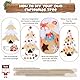 GEEKEO Montessori Weihnachtsbaum Filz Spielzeug Mit Schneemann, DIY Tannenbaum Kinder Mit Lichterkette Und 35 Stück Ornamente, Weihnachten Geschenke Für Ab 3+ Jahre