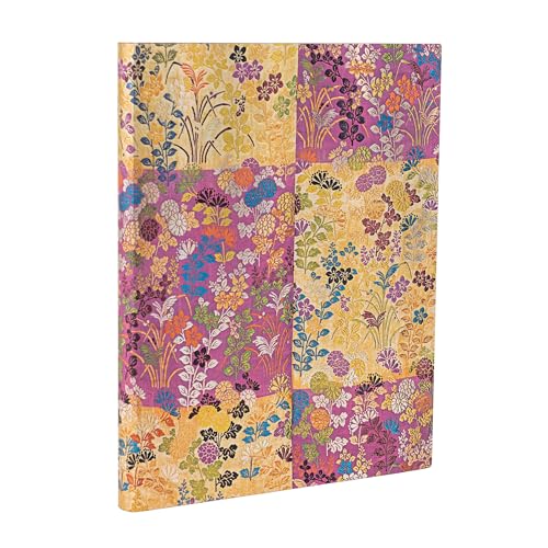 Kara-ori Pink Ultra Lined Softcover Journal, 176pg, 100GSM by Paperblanks (Japanese Kimono)